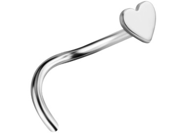 TT NOSE STUDS HEART 0,8mm