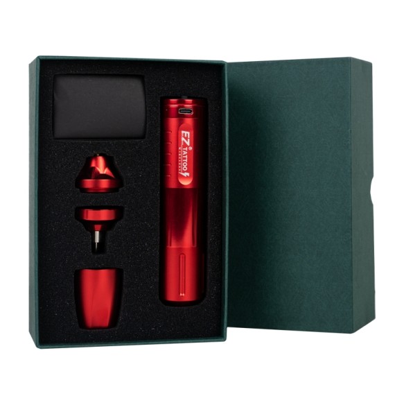 EZ EvoTech - Corsa 3,5 mm - Macchinetta Wireless Tattoo Pen - Rossa