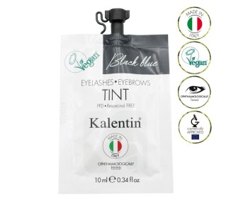 BLACK BLUE - Tinta Vegana per Ciglia e Sopracciglia Preattivata KALENTIN - 10ml kalentin