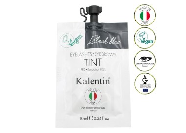 BLACK BLUE - Tinta Vegana per Ciglia e Sopracciglia Preattivata KALENTIN - 10ml kalentin