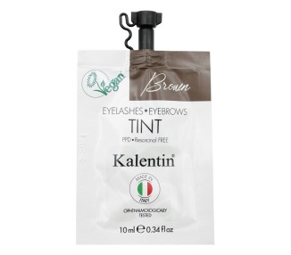 BROWN - Tinta Vegana per Ciglia e Sopracciglia Preattivata KALENTIN - 10ml kalentin