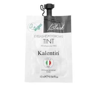 BLACK - Tinta Vegana per Ciglia e Sopracciglia Preattivata KALENTIN - 10ml kalentin