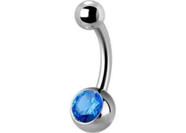 Titanium Jewelled Internal Banana