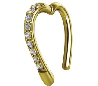 GD 316 HINGED JEWELLED HEART RING 1,6x10mm WH
