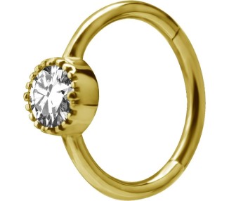 GD 316 HINGED RING SET W. ZIRCONIA 1,2x12mm WH