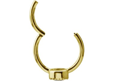 GD 316 HINGED RING SET W. ZIRCONIA 1,2x12mm WH
