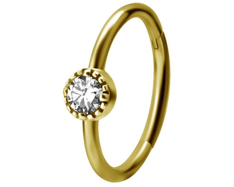 GD 316 HINGED RING SET W. ZIRCONIA 1,2x12mm WH GD 316 HINGED RING SET W. ZIRCONIA 1,2x12mm WH