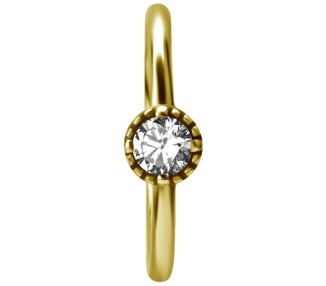 GD 316 HINGED RING SET W. ZIRCONIA 1,2x12mm WH