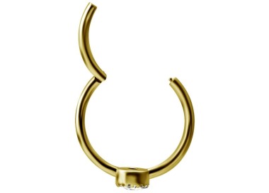 GD 316 HINGED RING SET W. ZIRCONIA 1,2x12mm WH