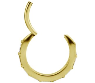 GD 316 HINGED RING SET W. BAGUETTE ZIRCONIA 1,2x12mm WH