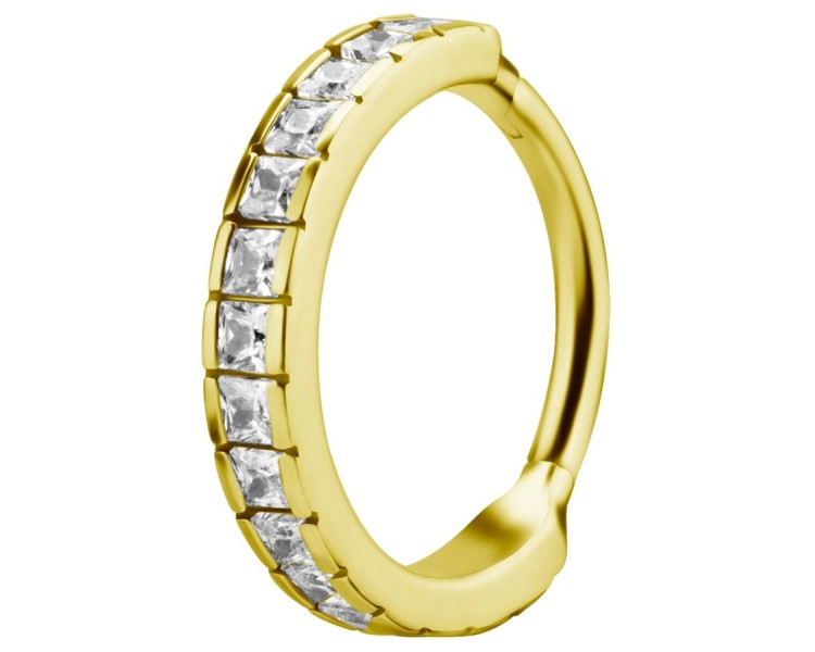GD 316 HINGED RING SET W. SQUARE ZIRCONIA 1,2x12mm WH GD 316 HINGED RING SET W. SQUARE ZIRCONIA 1,2x12mm WH