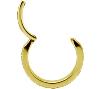 GD 316 HINGED RING SET W. SQUARE ZIRCONIA 1,2x12mm WH