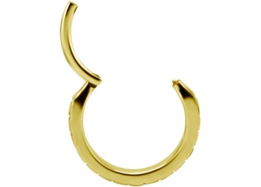 GD 316 HINGED RING SET W. SQUARE ZIRCONIA 1,2x12mm WH