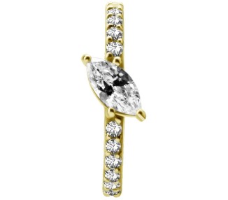 GD 316 HINGED RING SET W. MARQUISE ZIRCONIA 1,2x12mm WH