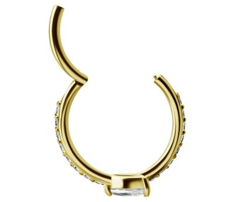 GD 316 HINGED RING SET W. MARQUISE ZIRCONIA 1,2x12mm WH