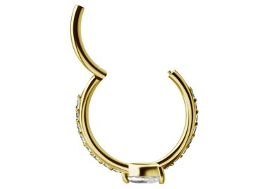 GD 316 HINGED RING SET W. MARQUISE ZIRCONIA 1,2x12mm WH