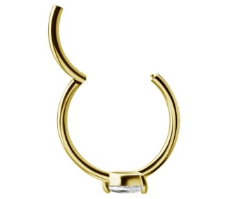 GD 316 HINGED RING SET W. MARQUISE ZIRCONIA 1,2x12mm WH
