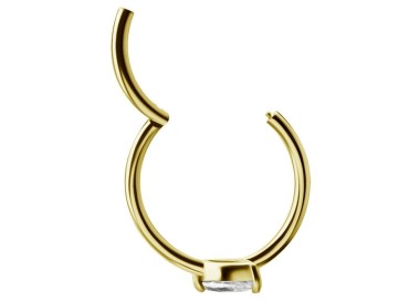 GD 316 HINGED RING SET W. MARQUISE ZIRCONIA 1,2x12mm WH