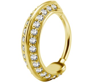 GD 316 HINGED RING SET W. ZIRCONIA 1,2x12mm WH