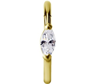 GD 316 HINGED RING SET W. MARQUISE ZIRCONIA 1,2x12mm WH