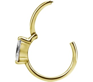 GD 316 HINGED RING SET W. MARQUISE ZIRCONIA 1,2x12mm WH