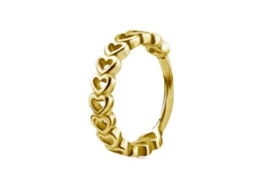GD 316 HINGED RING (HEARTS) 1,2x12mm