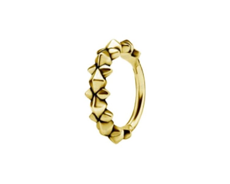 GD 316 HINGED RING (PYRAMIDS & SPIKES) 1,2x12mm GD 316 HINGED RING (PYRAMIDS & SPIKES) 1,2x12mm