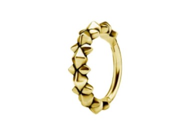GD 316 HINGED RING (PYRAMIDS & SPIKES) 1,2x12mm