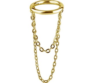 GD 316 CLICKER WITH DANGLE CHAINS 1,2x8mm