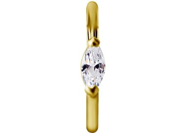 GD 316 HINGED RING SET W. MARQUISE ZIRCONIA