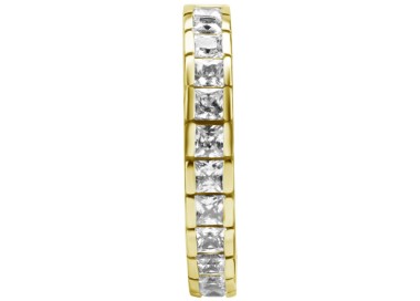 GD 316 HINGED RING SET W. SQUARE ZIRCONIA