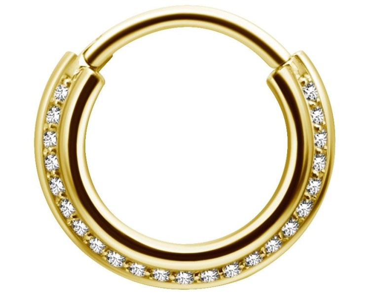 GD 316 TRIPLE SLANTED HINGED RING SET W. ZIRCONIA GD 316 TRIPLE SLANTED HINGED RING SET W. ZIRCONIA