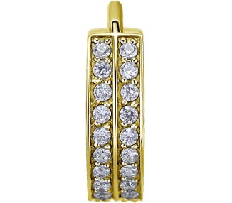 GD 316 HINGED RING (DOUBLE ROW) SET W. ZIRCONIA