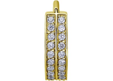 GD 316 HINGED RING (DOUBLE ROW) SET W. ZIRCONIA