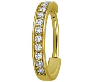 GD 316 HINGED RING (SINGLE ROW) SET W. ZIRCONIA