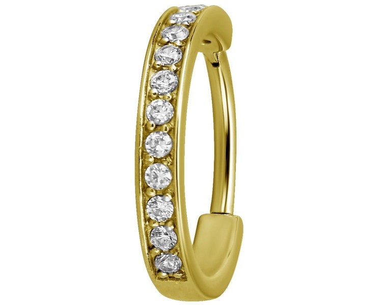 GD 316 HINGED RING (SINGLE ROW) SET W. ZIRCONIA GD 316 HINGED RING (SINGLE ROW) SET W. ZIRCONIA
