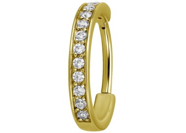 GD 316 HINGED RING (SINGLE ROW) SET W. ZIRCONIA