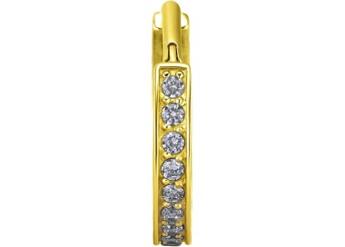 GD 316 HINGED RING (SINGLE ROW) SET W. ZIRCONIA