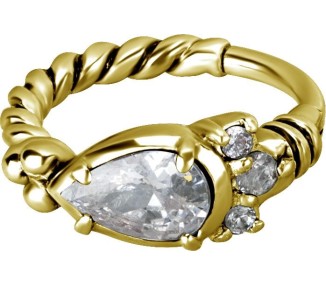 GD 316 HINGED RING W/ZIRCONIA mod.12