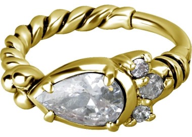 GD 316 HINGED RING W/ZIRCONIA mod.12