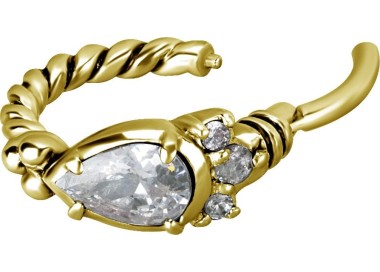 GD 316 HINGED RING W/ZIRCONIA mod.12