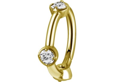 GD 316 HINGED RING SET W. ZIRCONIA