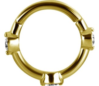 GD 316 HINGED RING SET W. ZIRCONIA
