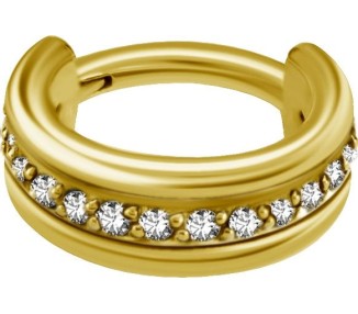 GD 316 TRIPLE HINGED RING SET WITH ZIRCONIA 1,2x7mm WH