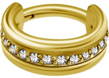 GD 316 TRIPLE HINGED RING SET WITH ZIRCONIA 1,2x7mm WH