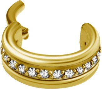 GD 316 TRIPLE HINGED RING SET WITH ZIRCONIA 1,2x7mm WH