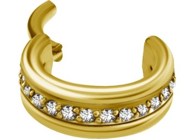 GD 316 TRIPLE HINGED RING SET WITH ZIRCONIA 1,2x7mm WH