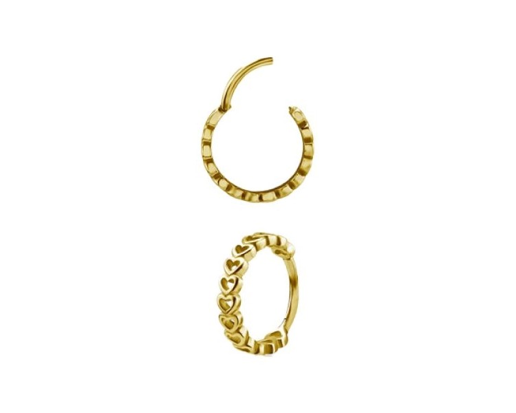 GD 316 HINGED CLICKER (HEARTS) 1,2x10mm GD 316 HINGED CLICKER (HEARTS) 1,2x10mm