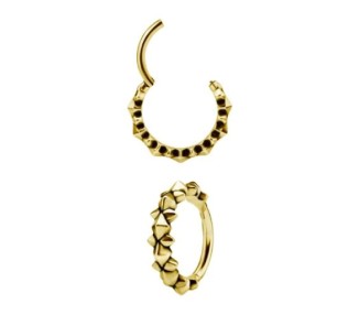 GD 316 HINGED CLICKER (PYRAMIDS & SPIKES) 1,2x10mm