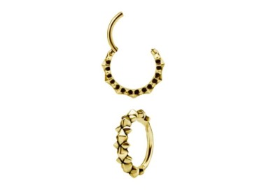 GD 316 HINGED CLICKER (PYRAMIDS & SPIKES) 1,2x10mm